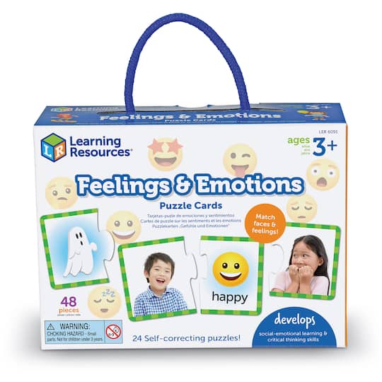 Learning Resources Feelings & Emotions Puzzle Cards